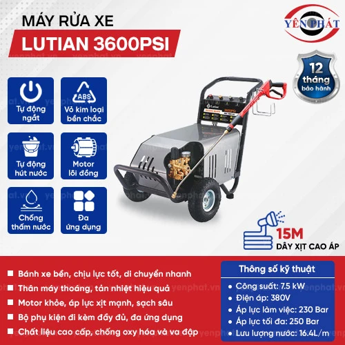 Máy rửa xe Lutian 3600psi 2