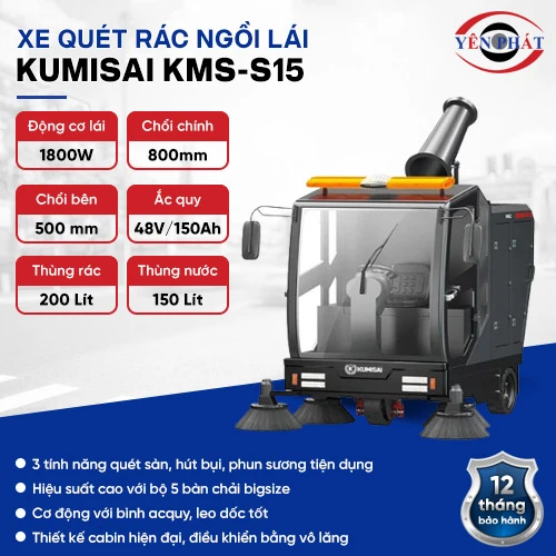 Xe quét rác Kumisai KMS-S15 2