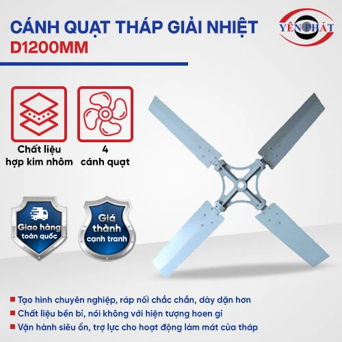 Cánh quạt tháp giải nhiệt D1200mm 2