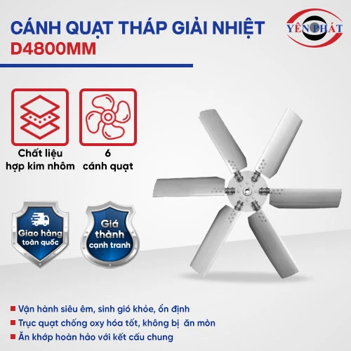 Cánh quạt tháp hạ nhiệt D4800mm 2