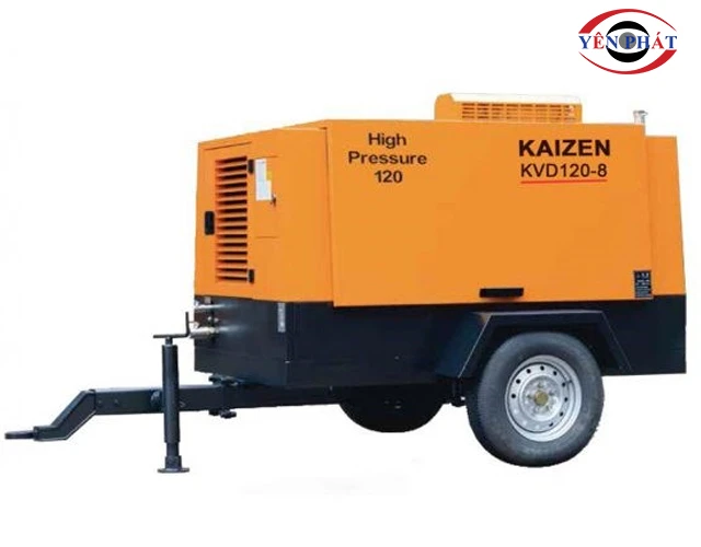 Máy nén khí Kaizen KVD 75-310HP chạy Diesel