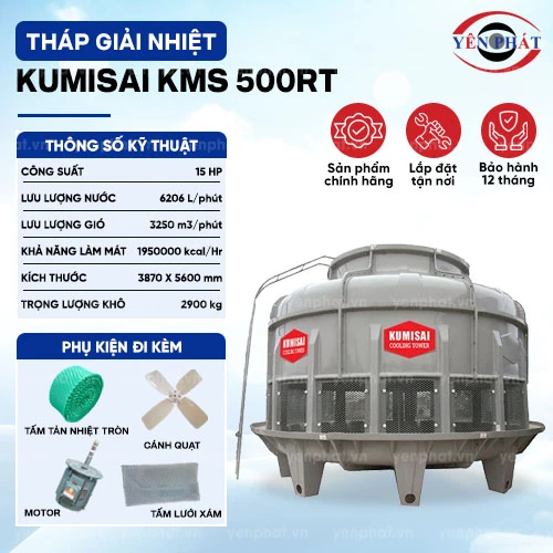 Tháp giải nhiệt Kumisai KMS 500RT 2