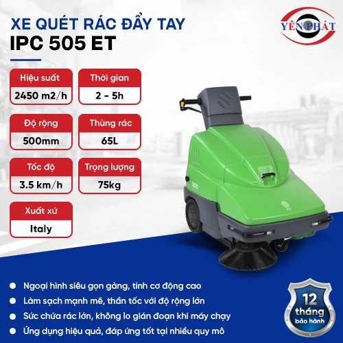 Xe quét rác đường đẩy tay IPC 505 ET 2