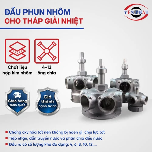 Đầu phun nhôm tháp giải nhiệt 2