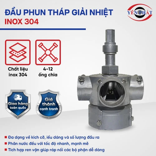 Linh kiện tháp giải nhiệt đầu phun inox 304 2