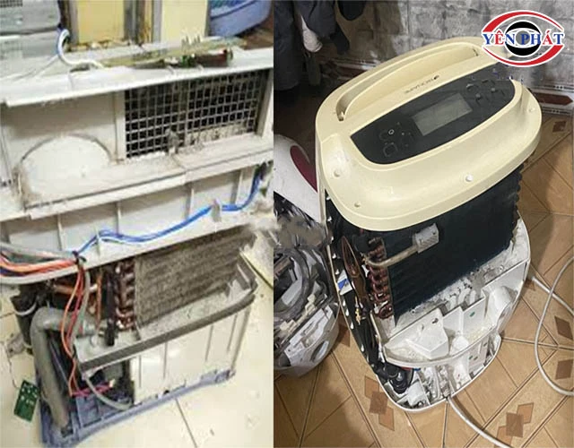 máy hút ẩm Nhật bãi chập cháy