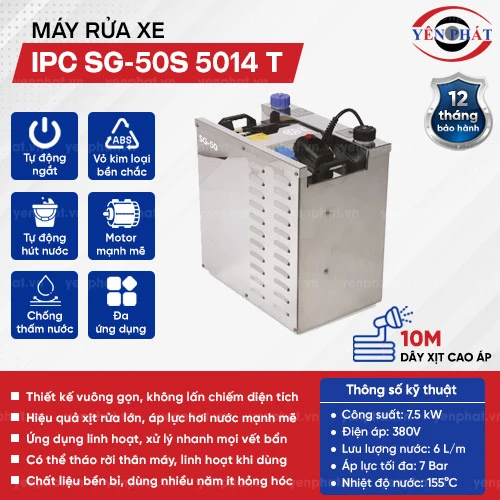 Máy rửa hơi nước nóng IPC SG-50S 5014 T (3 pha) 2