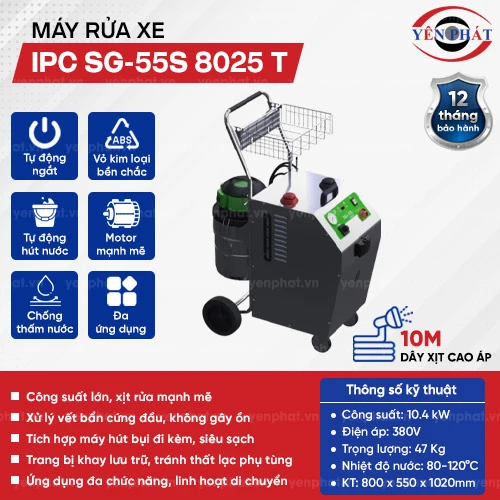 Máy rửa hơi nước nóng IPC SG-55S 8025 T (3 pha) 2