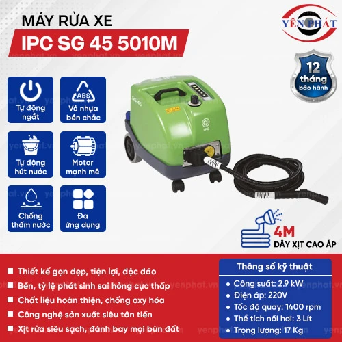 Máy rửa xe áp lực cao nhập khẩu IPC SG 45 5010M 2
