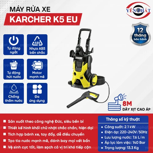 Máy rửa xe cao áp Karcher K5 EU 2