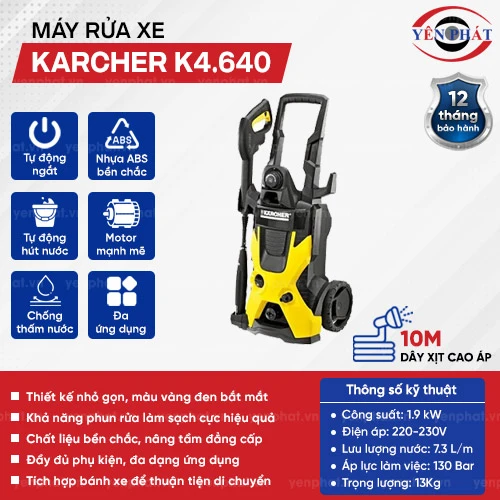Máy xịt rửa xe gia đình Karcher K4.640 2