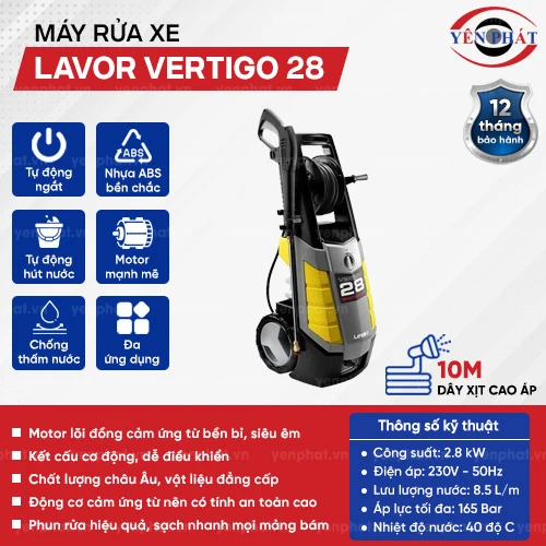 Máy bơm rửa xe tại nhà Lavor Vertigo 28 2