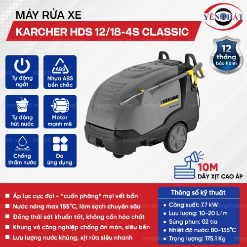 Máy phun rửa áp lực cao Karcher HDS 12/18-4S Classic 2
