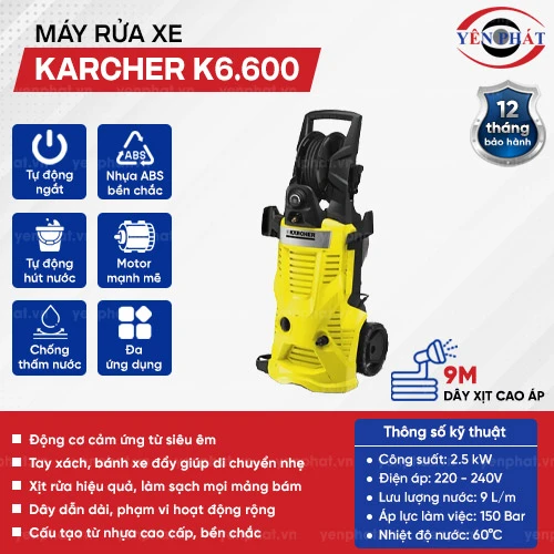 Máy bơm rửa xe gia đình Karcher K6.600 2