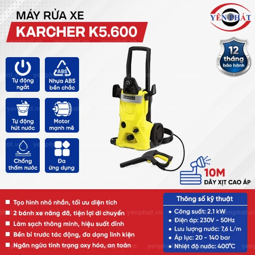 Máy phun rửa xe Karcher K5.600 2