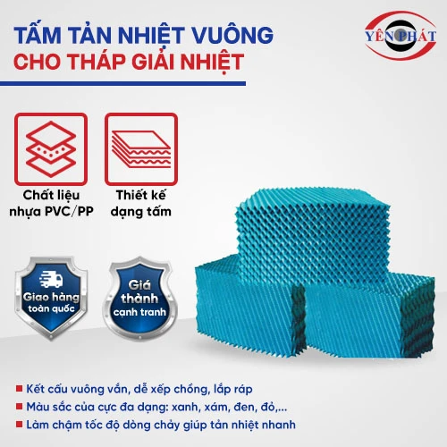 Tấm tản nhiệt vuông cho tháp giải nhiệt 2