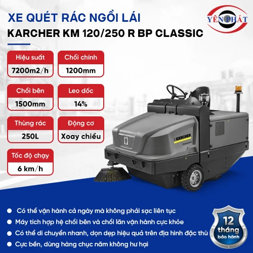 Xe quét rác ngồi lái Karcher KM 120/250 R Bp Classic 2