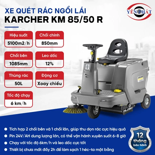 Xe quét rác ngồi lái Karcher KM 85/50 R 2