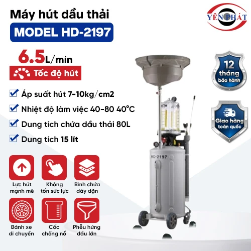 Máy hút dầu thải ô tô  Model HD-2197 2