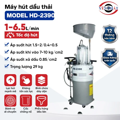 Máy hút dầu thải ô tô  Model HD-2390 2