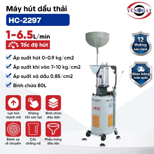Máy bơm hút dầu thải HC-2297 2