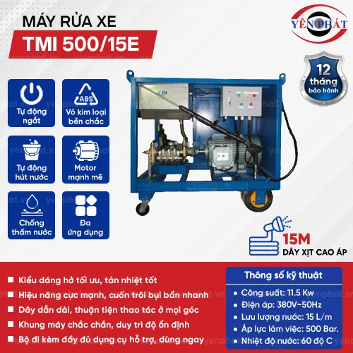 Máy xịt rửa xe chuyên dụng TMI 500/15E 2