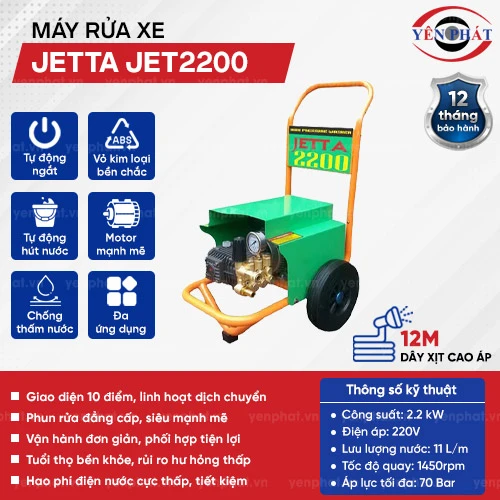 Máy rửa xe cao áp Jetta JET2200 giá rẻ 2