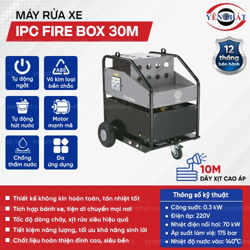 Máy rửa xe nước nóng IPC FIRE BOX 30M 2