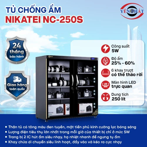 Tủ chống ẩm Nikatei NC-250S 2