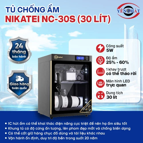 Tủ chống ẩm Nikatei NC-30S (30 lít) 2