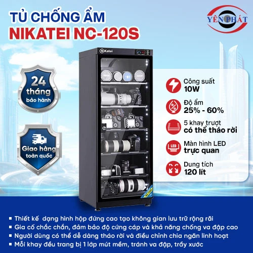 Tủ chống ẩm máy ảnh Nikatei NC-120S 2