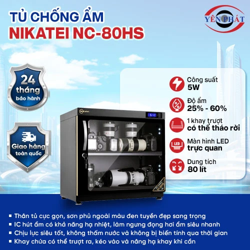 Tủ chống ẩm máy ảnh Nikatei NC-80HS 2