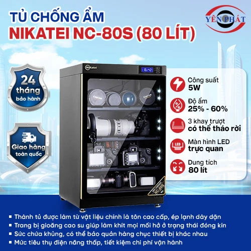 Tủ chống ẩm Nikatei NC-80S (80 lít) 2