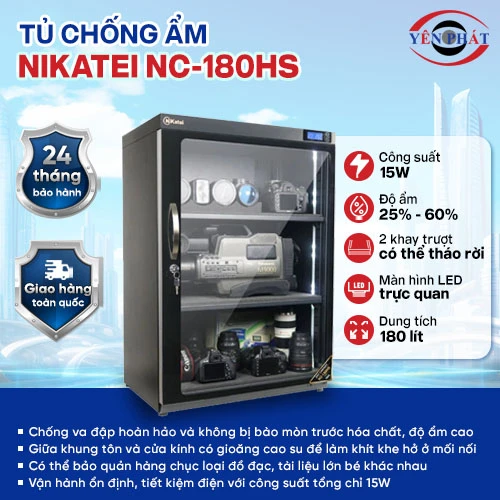 Tủ chống ẩm máy ảnh Nikatei NC-180HS 2
