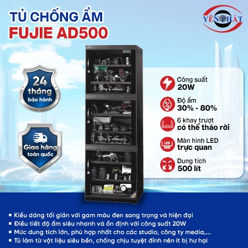 Tủ chống ẩm công nghiệp FujiE AD500 2