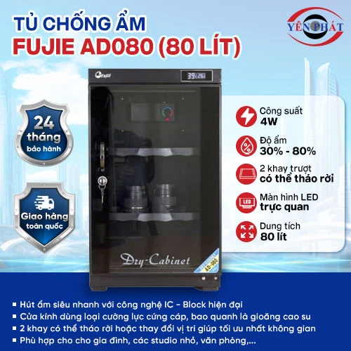 Tủ chống ẩm máy ảnh FujiE AD080 (80 lít) 2