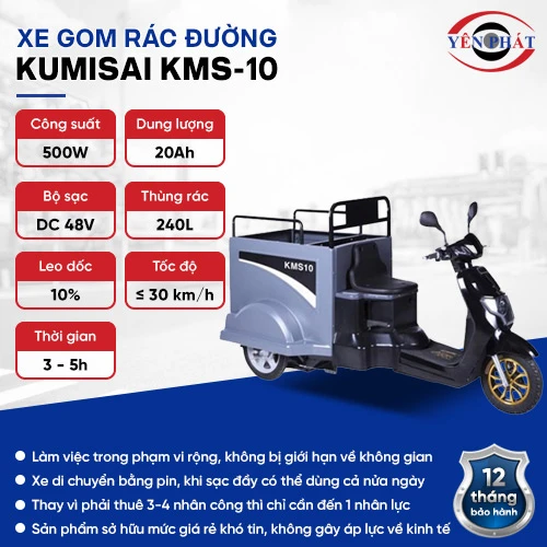 Xe gom rác đường Kumisai KMS-10 2