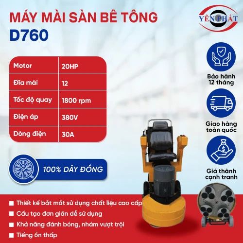 Máy mài sàn D760 2