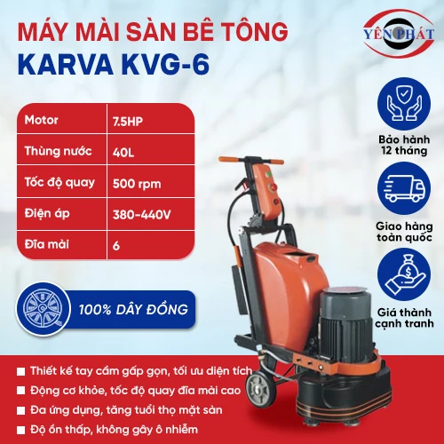 Máy mài sàn Karva KVG-6 2