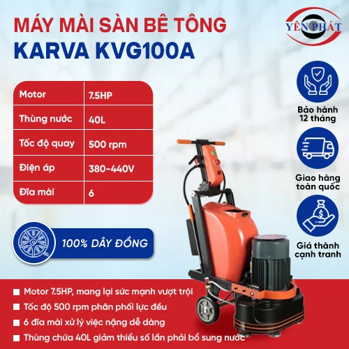 Máy mài sàn bê tông Karva KVG100A 2