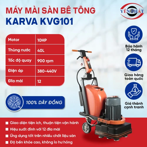 Máy mài sàn bê tông Karva KVG101 2