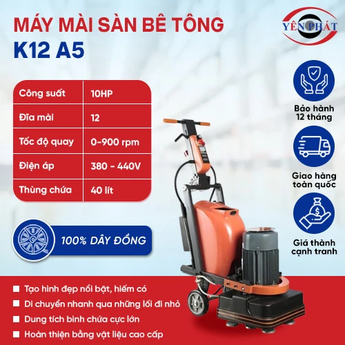 Máy mài sàn bê tông K12 A5 2