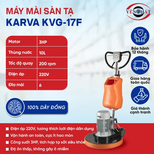 Máy mài sàn tạ công nghiệp Karva KVG-17F 2