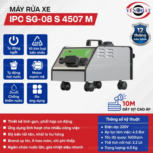 Máy rửa hơi nước nóng IPC SG-08 S 4507 M 2