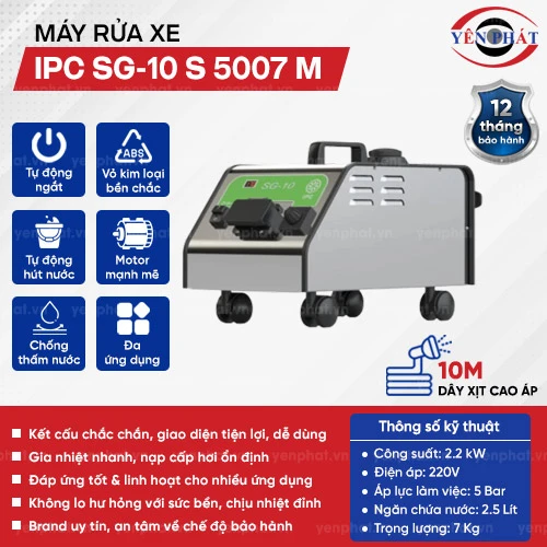 Máy rửa hơi nước nóng IPC SG-10 S 5007 M 2