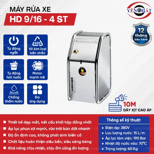 Máy rửa xe chuyên nghiệp áp lực cao HD 9/16 - 4 ST 2