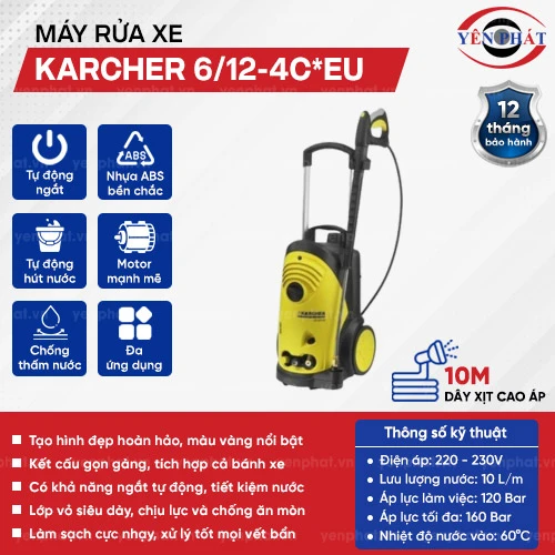 Máy phun rửa xe áp lực cao Karcher 6/12-4C*EU 2