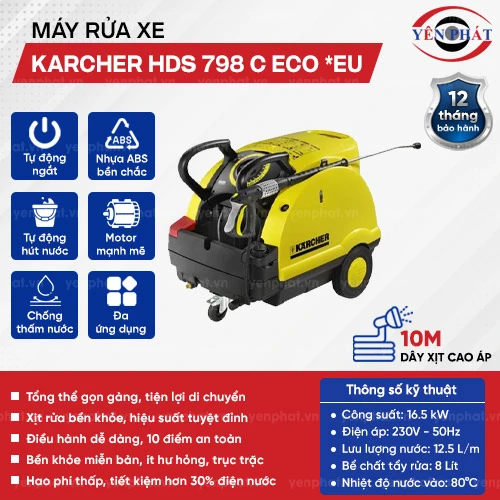Máy phun áp lực cao Karcher HDS 798 C Eco *EU 2