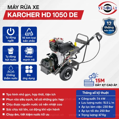 Máy bơm rửa xe Karcher HD 1050 DE 2