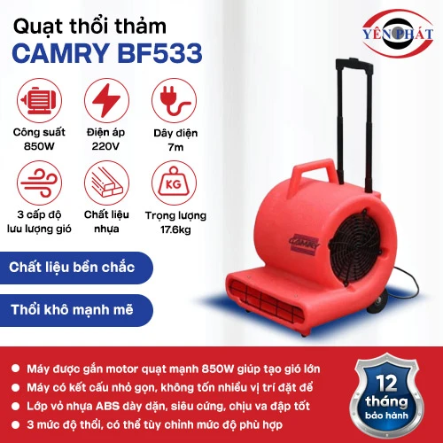 Quạt thổi con sò CAMRY BF533 2